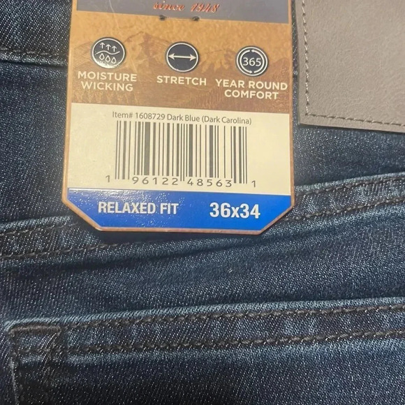 Weatherproof Vintage Men's Stretch Relaxed Fit Regular Jeans - Picture 7 of 8